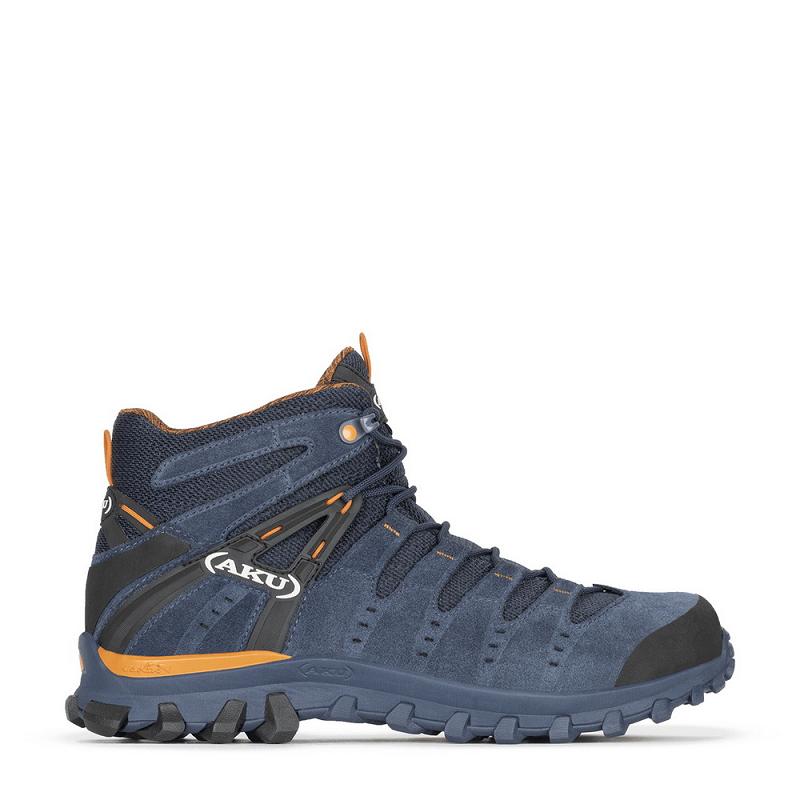 AKU Støvler Herre - Alterra Lite Mid Gtx Fjellsko Blå Oransje Norge GPW638719